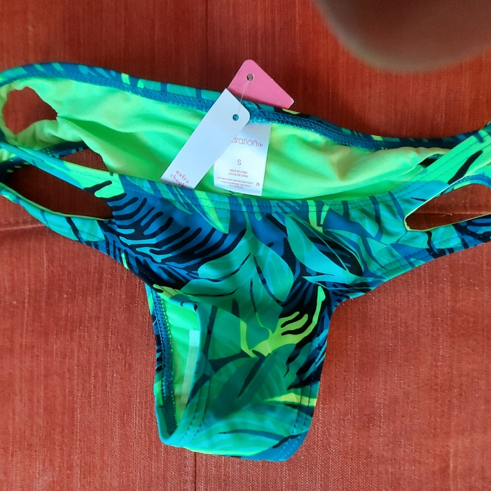 TARGET xhileration Bikini Bottom Palm Print